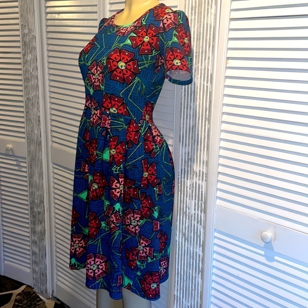 LuLaRoe Amelia Disney Nightmare Before Christmas Dress - Picture 3 of 8